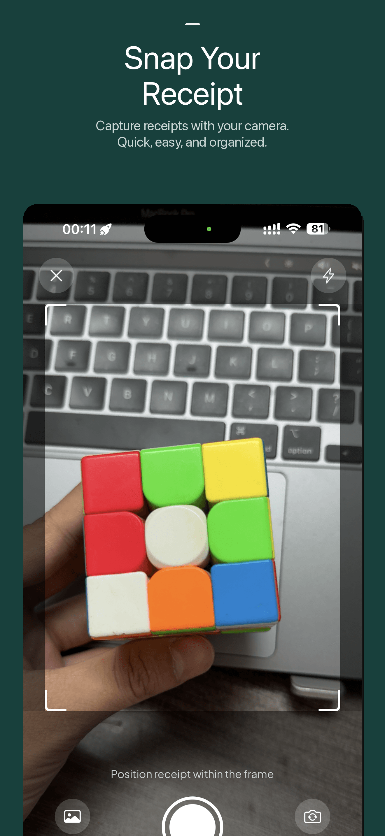 Snap Your Receipt — Capture receipts with your camera